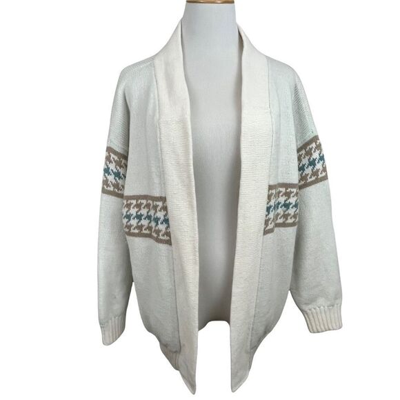 Retro 80’s Look Oversized Reversible Heavy Weight Open Cardigan M/L - Picture 1 of 6